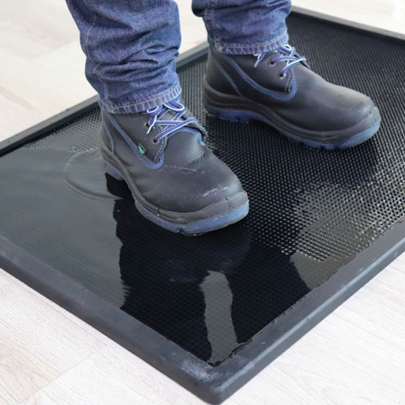 Antibacterial Rubber Shoe Sanitizing Door Mat for Foot with